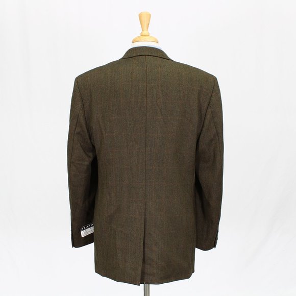 Trieste 44L Brown HB 2-Button Sport Coat Blazer Jacket V583 - Picture 7 of 11